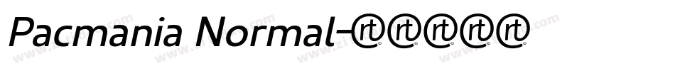 Pacmania Normal字体转换